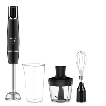 Virtuvinis blenderis Tefal HB9438 – rankinis blenderis su šildymu, 1000 W, 0,8 L dubuo, juodas