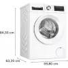Skalbimo mašina Bosch WGG244ZMSN, priekinė pakrova 9 kg, energijos klasė A