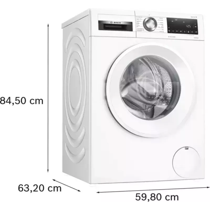 Skalbimo mašina Bosch WGG244ZMSN, priekinė pakrova 9 kg, energijos klasė A