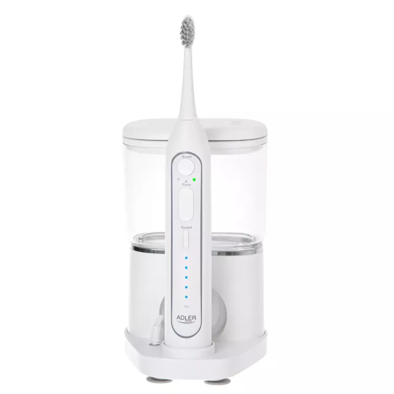 Dantų šepetėlis Adler 2-in-1 Water Flossing Sonic Brush AD 2180w