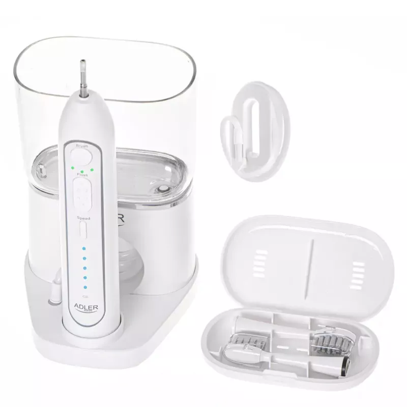 Dantų šepetėlis Adler 2-in-1 Water Flossing Sonic Brush AD 2180w