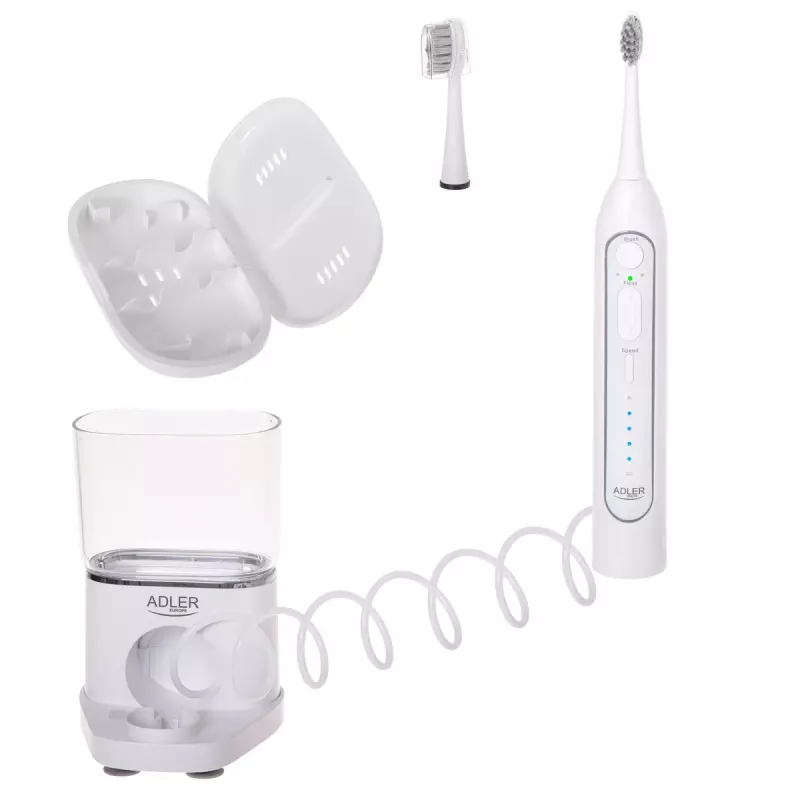 Dantų šepetėlis Adler 2-in-1 Water Flossing Sonic Brush AD 2180w