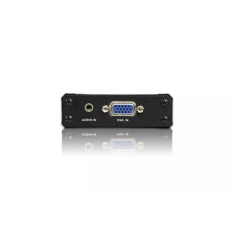 ATEN VC180 VGA į HDMI keitiklis su garsu, juodas, metalinis, 1920 x 1080 pikselių