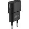 Įkroviklis GOOBAY 45298 – universalus USB 5V 1m, AC 100–240V, 5 W, juodas