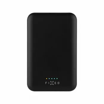 Nešiojama Power Bank FIXED MagZen 6000 mAh — juoda, USB išvestis išmaniesiems telefonams ir planšetėms