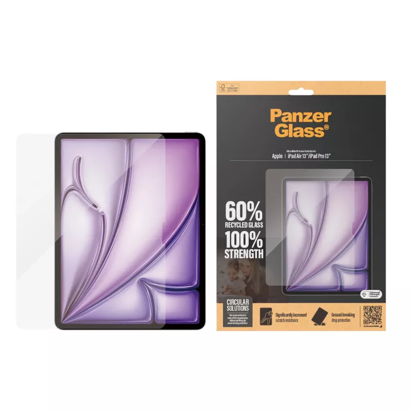 PanzerGlass ® Ekrano apsauga iPad Air 13'' (2024-2026) | iPad Pro 13'' (2024-2025) | Ultra-Wide Fit