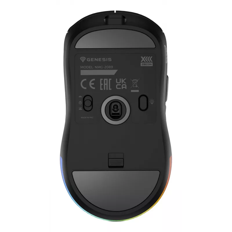 GENESIS Zircon XIII pelė žaidimams Ambidextrinė RF belaidė + USB Type-C optinė 26000 DPI