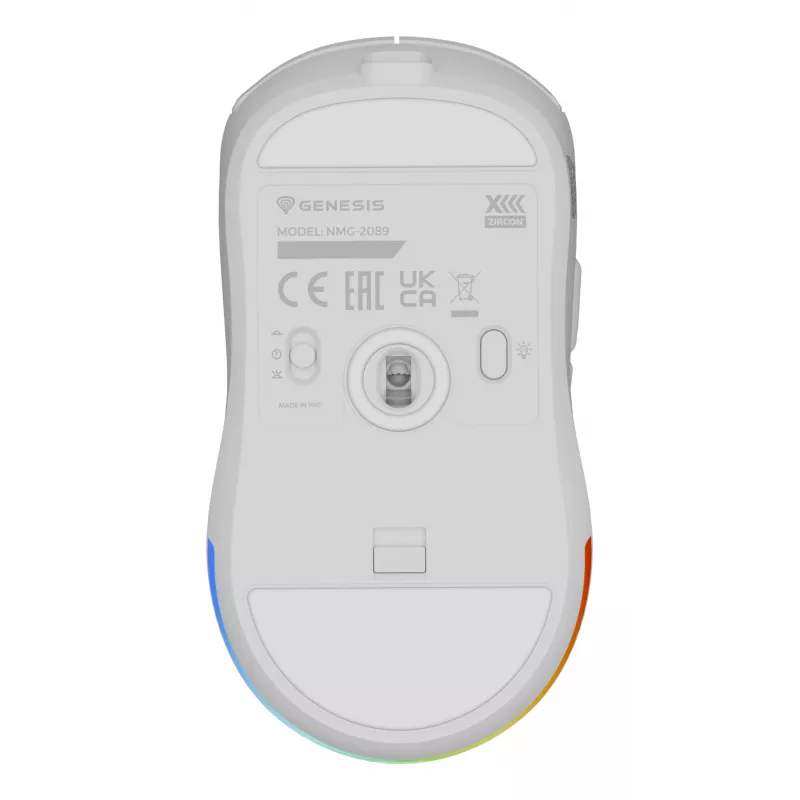 GENESIS Zircon XIII pelė žaidimams Ambidextrinė RF Belaidė + USB Type-C Optinė 26000 DPI