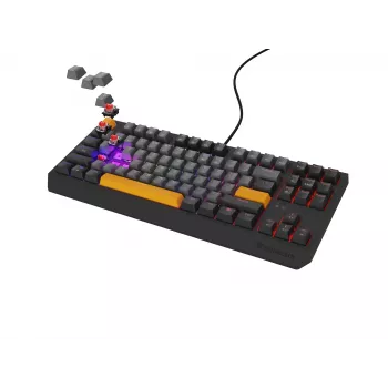 Genesis Thor 230 TKL laidinė mechaninė žaidimų klaviatūra, US, Anchor Gray Negative, Outemu Red