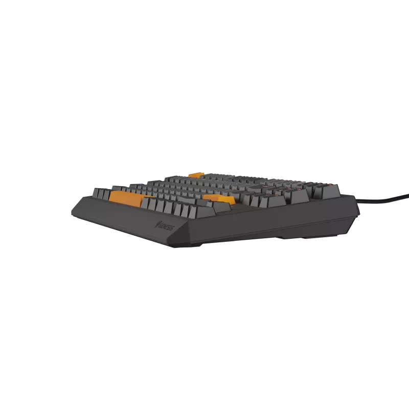 GENESIS Thor 230 TKL klaviatūra žaidimams USB + RF belaidis + Bluetooth QWERTY juoda, pilka, oranžinė