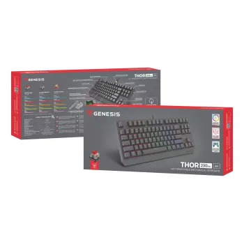 GENESIS Thor 230 TKL Lite klaviatūra, mechaninė, USB, QWERTY, juoda