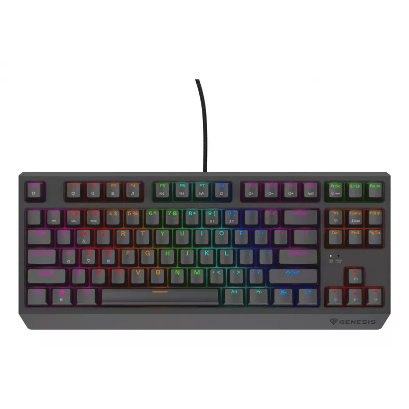 GENESIS Thor 230 TKL Lite klaviatūra, mechaninė, USB, QWERTY, juoda