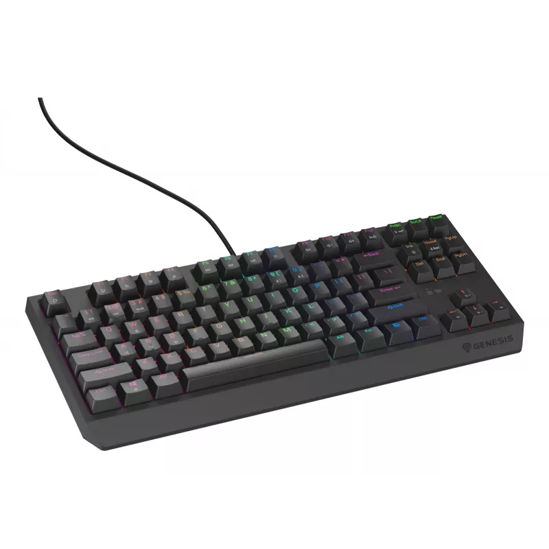GENESIS Thor 230 TKL Lite klaviatūra, mechaninė, USB, QWERTY, juoda
