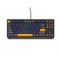 GENESIS THOR 230 TKL klaviatūra žaidimams USB + RF belaidė + Bluetooth QWERTY Juoda, Mėlyna, Pilka, Oranžinė