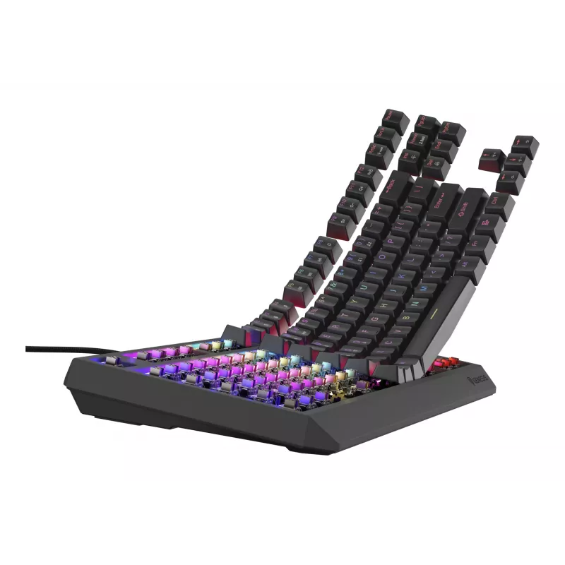 Mechaninė žaidimų klaviatūra Genesis Thor 230 TKL – be skaičių bloko, US QWERTY, Outemu Brown jungikliai, RGB, 1000 Hz, USB