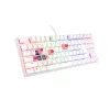 GENESIS Thor 303 TKL klaviatūra žaidimams USB QWERTY US International balta