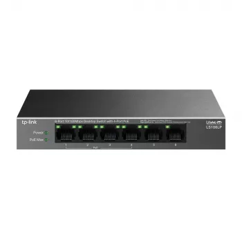 TP-Link LiteWave LS106LP tinklo jungiklis nevaldomas Fast Ethernet (10/100) Power over Ethernet (PoE) juodas