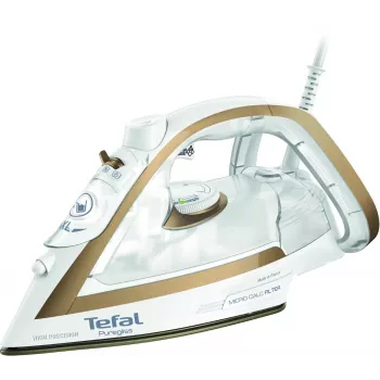 Tefal Puregliss FV8042 lygintuvas sausas ir su garais, Durilium AirGlide Autoclean padas, 3000 W, bronzinis, baltas