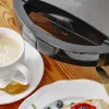 Sumuštinių keptuvė Adler AD 3069 – kompaktiškas sumuštinių presas, 750 W, 2 sumuštiniams, juoda