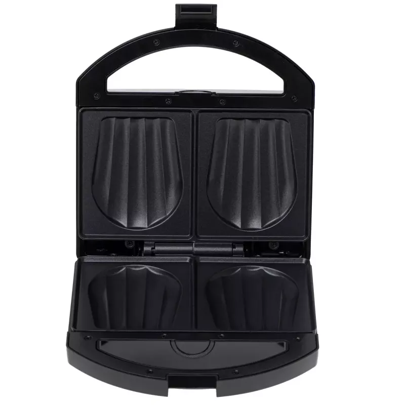 Sumuštinių keptuvė Adler AD 3069 – kompaktiškas sumuštinių presas, 750 W, 2 sumuštiniams, juoda