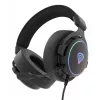 Ausinės GENESIS Neon 764, laidinės, žaidimams, USB-A, juodos