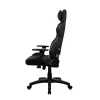 Žaidimų kėdė arozzi Avanti SoftFabric Pure Black – ergonomiška, aukšta nugara, reguliuojami porankiai, atlošiama