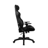 Žaidimų kėdė arozzi Avanti SoftFabric Pure Black – ergonomiška, aukšta nugara, reguliuojami porankiai, atlošiama