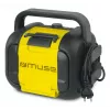 Statybinis radijas Muse M-968 BTY – analoginis FM, 40 W RMS, Bluetooth 10 m, dulkėms ir smūgiams atsparus, juodai geltonas
