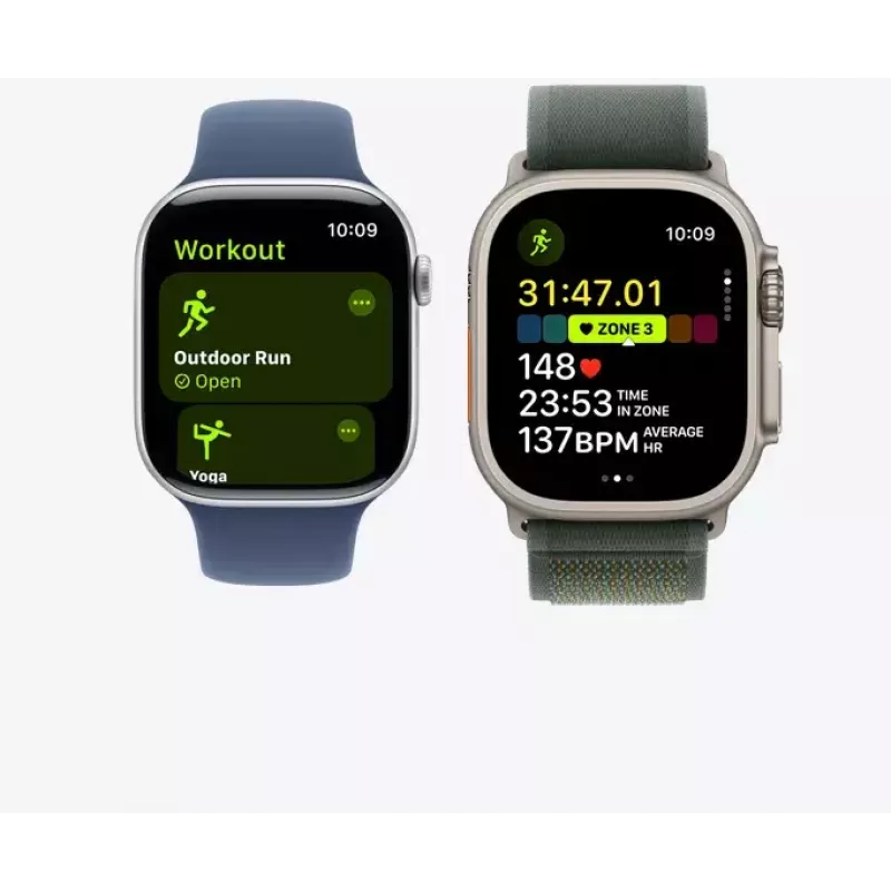 Išmanusis laikrodis Apple Watch Ultra 2 GPS + Cellular 49mm natūralaus titano korpusas su Tan Alpine Loop vidutinio dydžio apyranke