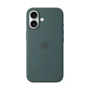 APPLE Silikoninis dėklas su MagSafe, iPhone 16, Lake Green
