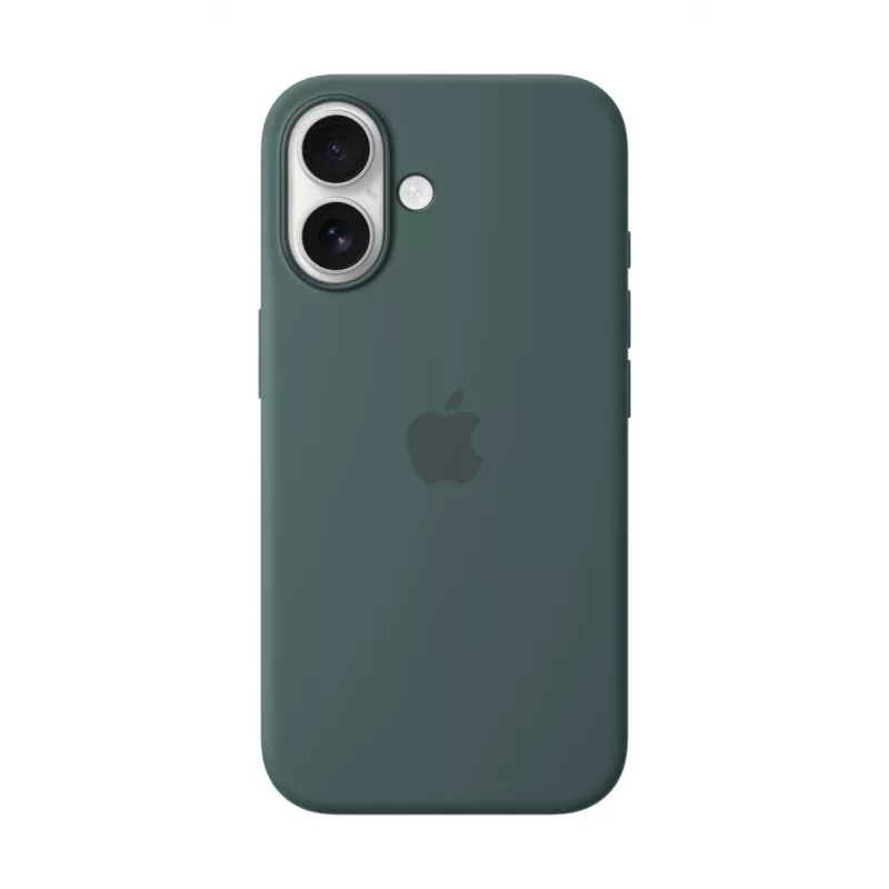 APPLE Silikoninis dėklas su MagSafe, iPhone 16, Lake Green