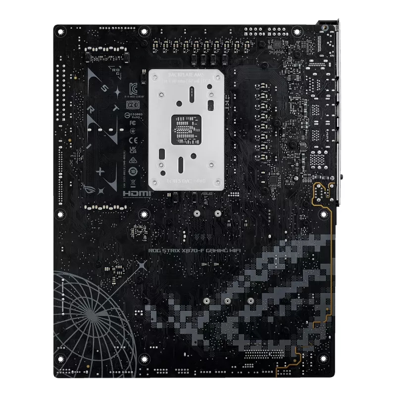Motininė plokštė ASUS ROG STRIX X870-F GAMING WIFI — AMD X870, lizdas AM5, ATX, DDR5, 4x DIMM, Wi‑Fi 7, BT 5.4