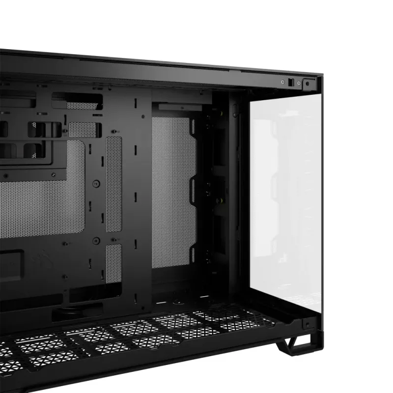 Kompiterio korpusas CORSAIR 2500D AIRFLOW Midi Tower juodas – ATX/Micro ATX, priekyje 280 mm radiatorius, USB-A x2, USB-C x1
