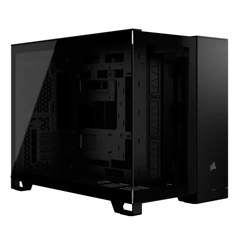 Kompiterio korpusas CORSAIR 2500D AIRFLOW Midi Tower juodas – ATX/Micro ATX, priekyje 280 mm radiatorius, USB-A x2, USB-C x1