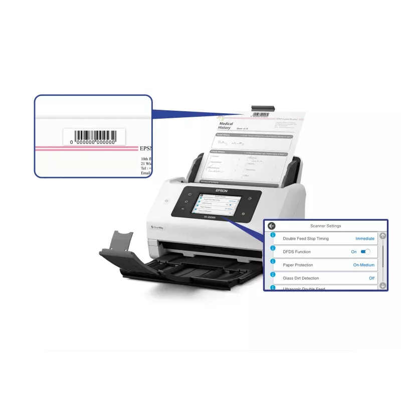 Epson WorkForce DS-900WN lakštinis skaitytuvas 600 x 600 DPI A4 baltas