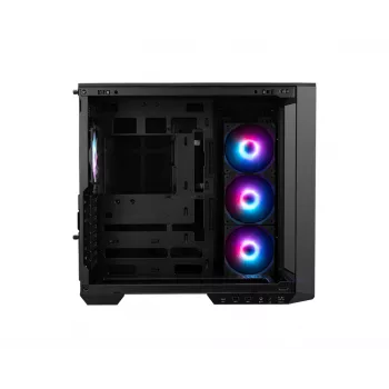 PC korpusas MSI MAG PANO 100R PZ Midi Tower juodas, grūdintas stiklas, ATX/microATX, 482×290×519 mm