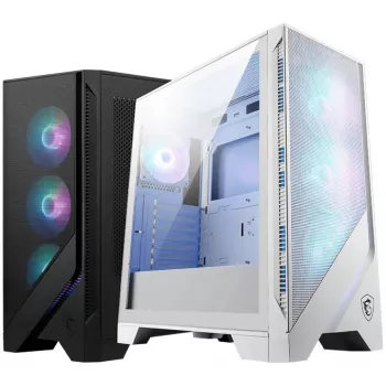 PC korpusas MSI MAG FORGE 320R AIRFLOW Micro Tower Baltas