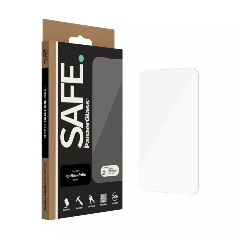 Apsauginis stiklas PanzerGlass SAFE. by ® Apple iPhone 14 Pro Max Ultra-Wide Fit