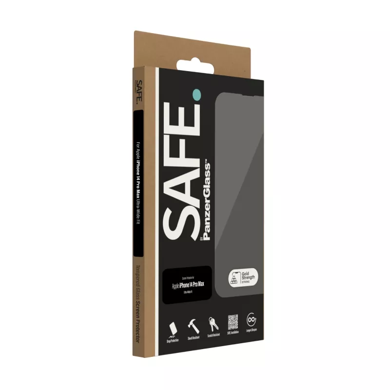 Apsauginis stiklas PanzerGlass SAFE. by ® Apple iPhone 14 Pro Max Ultra-Wide Fit