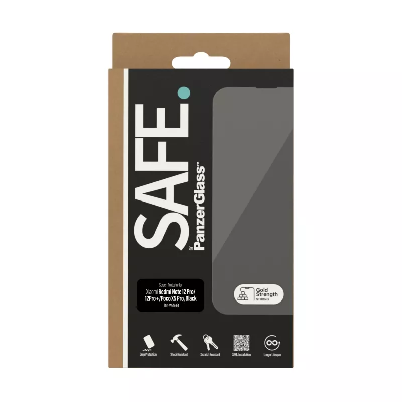 PanzerGlass SAFE. by® Ekrano apsauginis stiklas, skirtas Xiaomi Mi 12 Pro 5G | Poco X5 Pro | 12 Pro Plus 5G | Ultra-Wide Fit