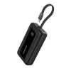 Anker Zolo 10000mAh nešiojama baterija, 30W ultra greitas įkrovimas, integruotas USB-C laidas, juoda