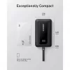 Anker Zolo 10000mAh nešiojama baterija, 30W ultra greitas įkrovimas, integruotas USB-C laidas, juoda