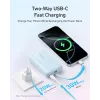 Anker Zolo 10000mAh nešiojama baterija, 30W ultra greitas įkrovimas, integruotas USB-C laidas, juoda