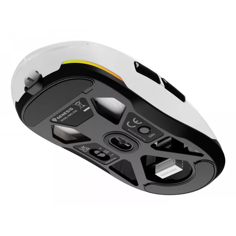 GENESIS Zircon 660 pelė žaidimams Dešiniarankiams RF belaidė + Bluetooth + USB-A optinė 12000 DPI