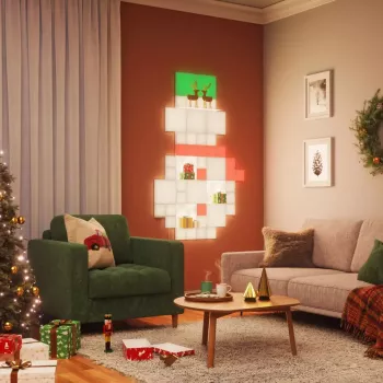 Nanoleaf N8100E00-4SS Papildymo rinkinys Maži kvadratai — 4 RGB LED plokštės, 16 milijonų spalvų