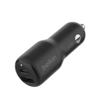 Automobilinis kroviklis Belkin CCB005btBK, USB-C PD 3.0, PPS, 2 prievadai, juodas
