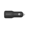 Automobilinis kroviklis Belkin CCB005btBK, USB-C PD 3.0, PPS, 2 prievadai, juodas