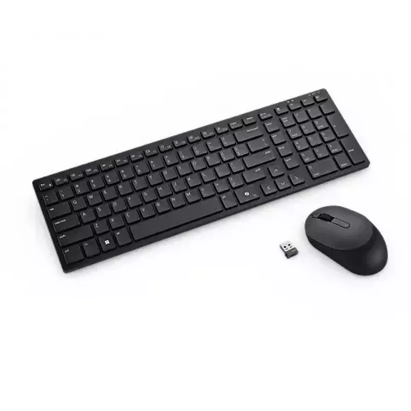 DELL KM555 Tylus belaidis klaviatūros ir pelės rinkinys RF + Bluetooth QWERTY US International Juoda