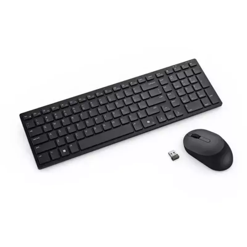 DELL KM555 Tylus belaidis klaviatūros ir pelės rinkinys RF + Bluetooth QWERTY US International Juoda