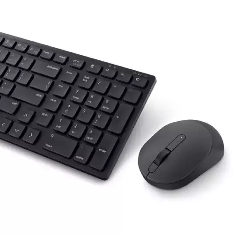DELL KM555 Tylus belaidis klaviatūros ir pelės rinkinys RF + Bluetooth QWERTY US International Juoda